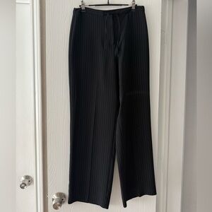 New York & Company Black Pinstripe Trousers